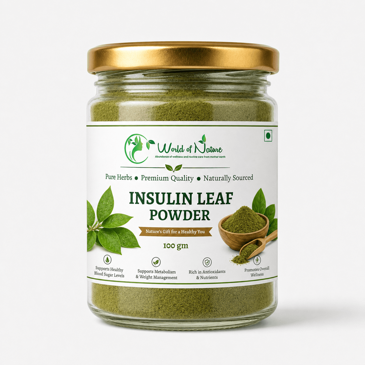 Insulin Plant Leaf Powder (Costus igneus)