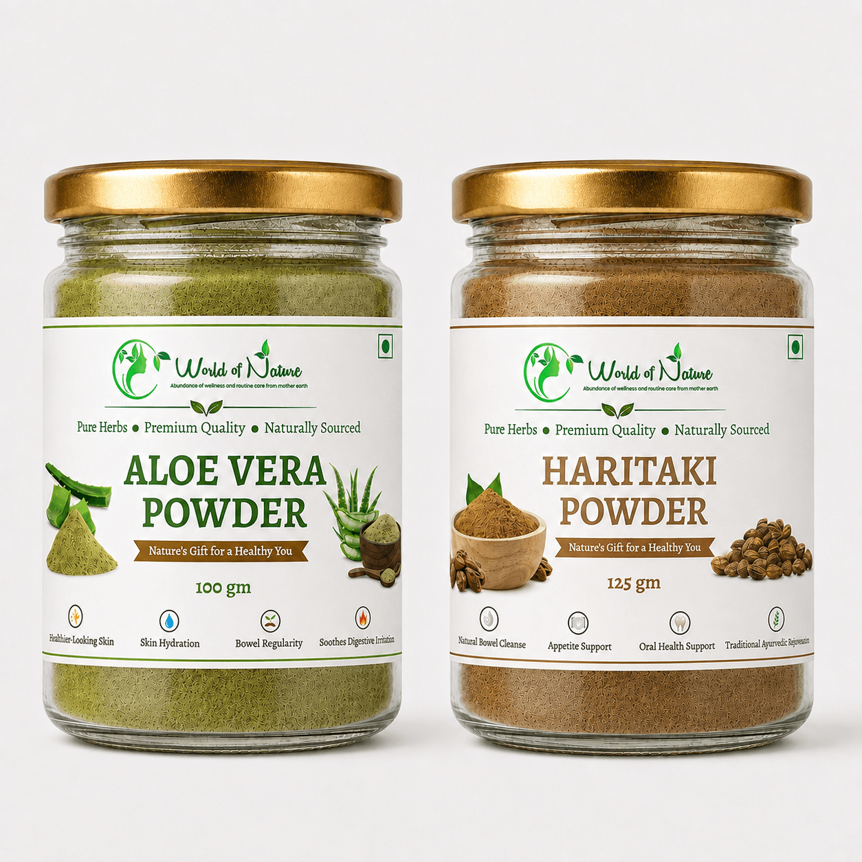 Aloe Vera + Haritaki Powder Combo