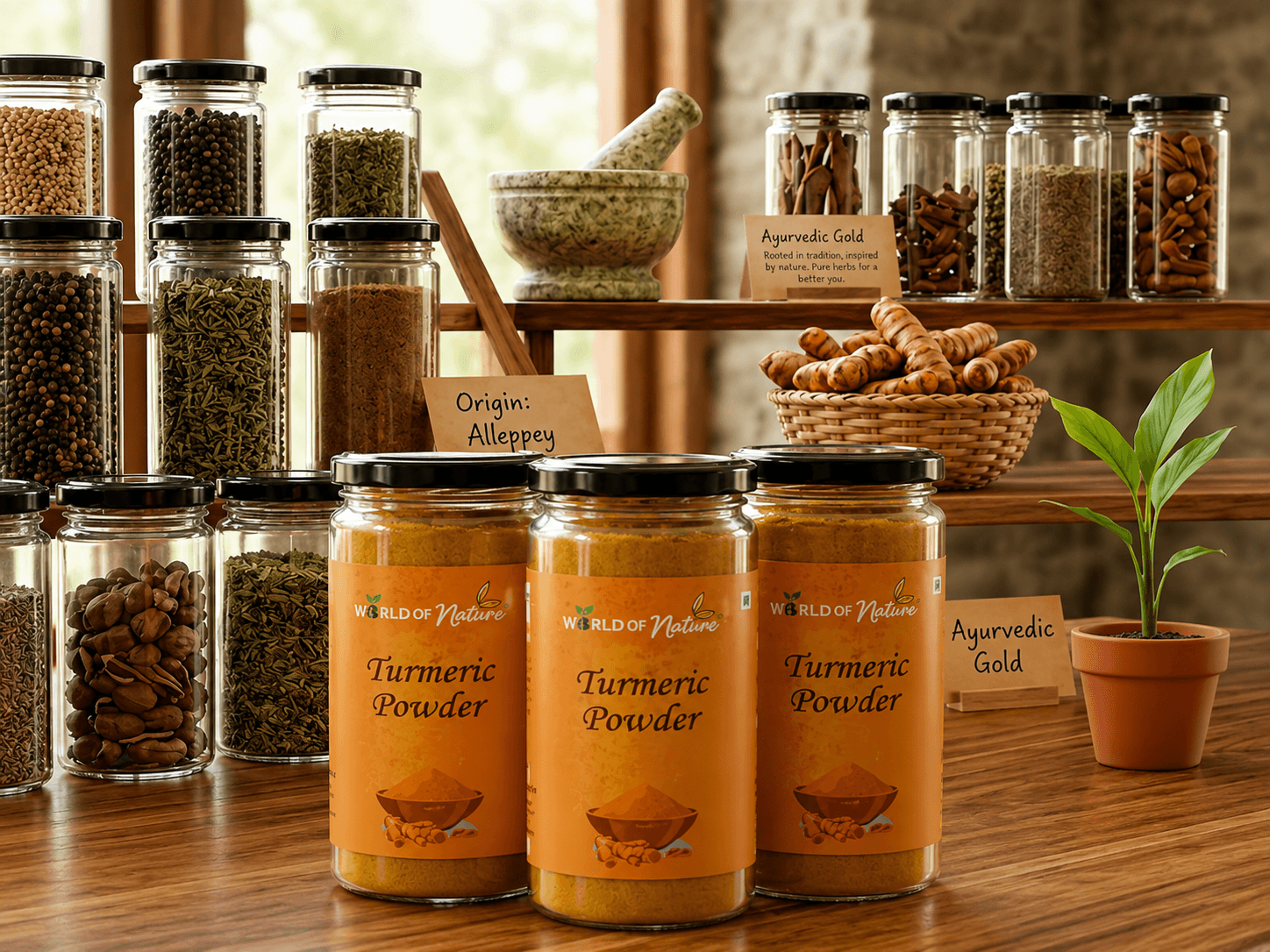 Poudre de Curcuma 100 % Pure